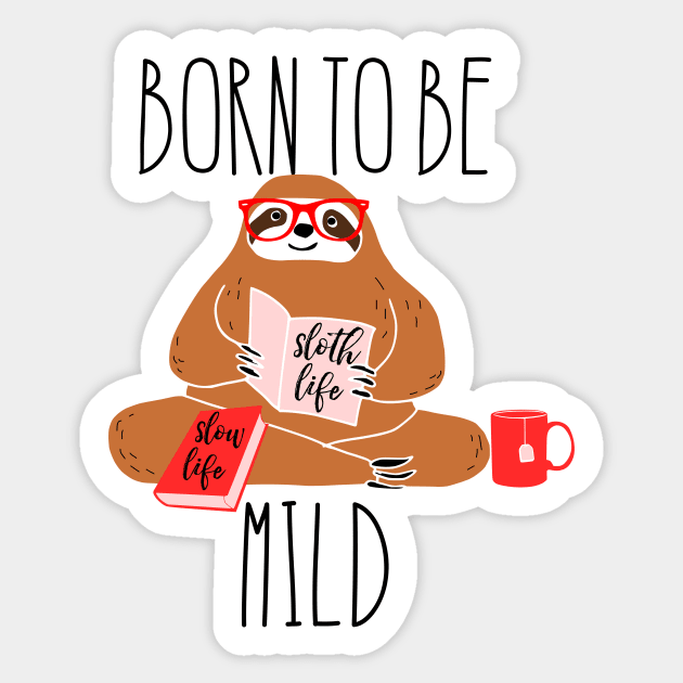 Funny Sloth Sticker by kapotka